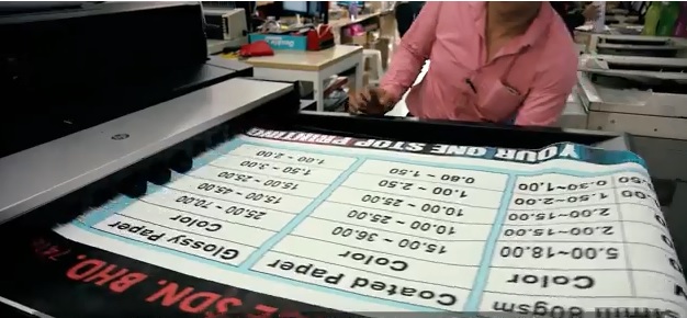 HP PageWide XL 8000 печатает